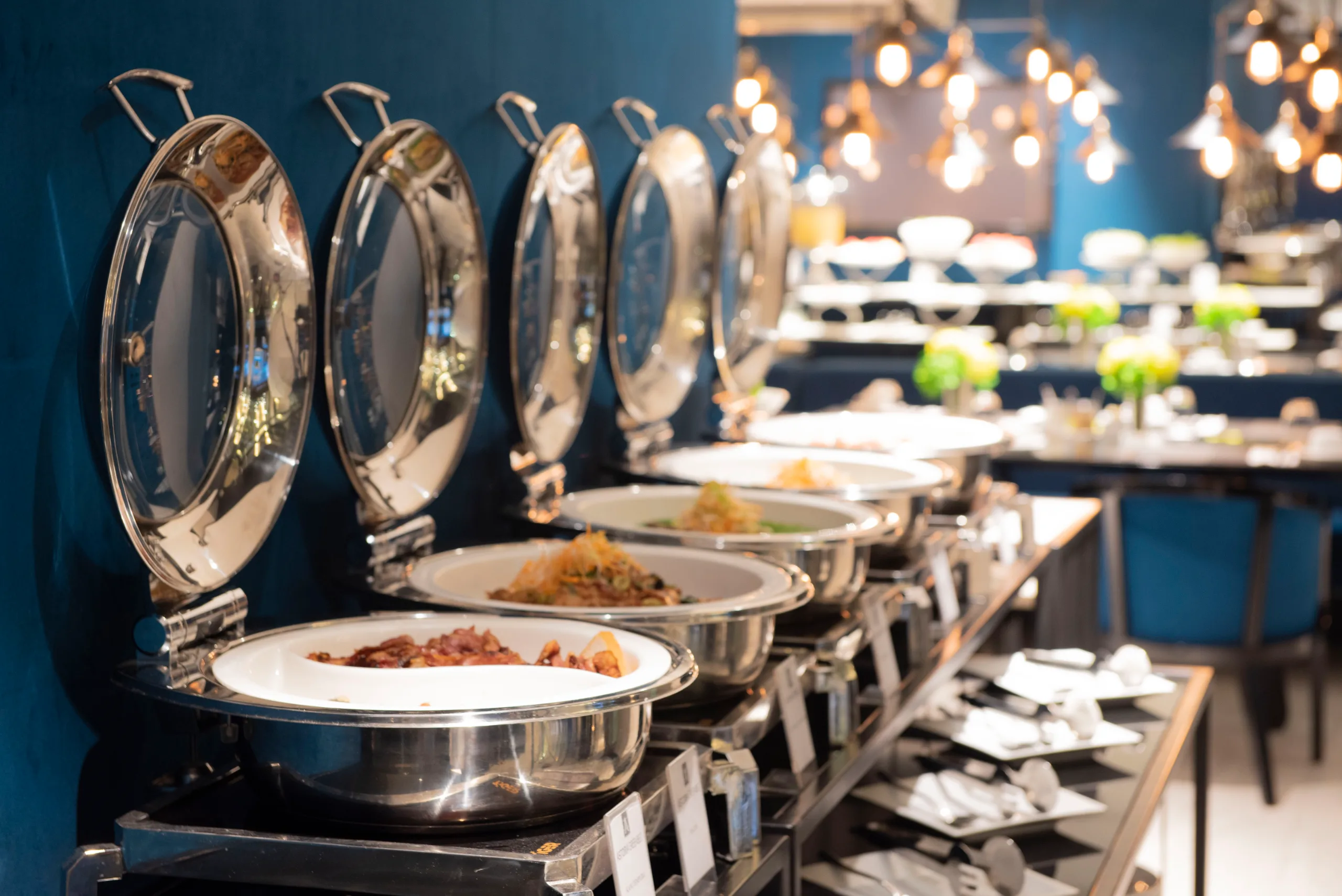 Buffet spread at Astoria Greenbelt