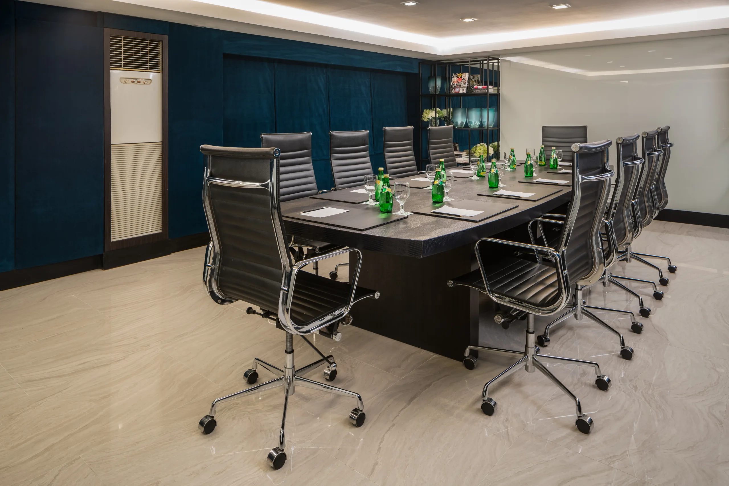 Ballroom with banquet setup